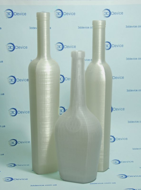 3D печать бутылка из пластика