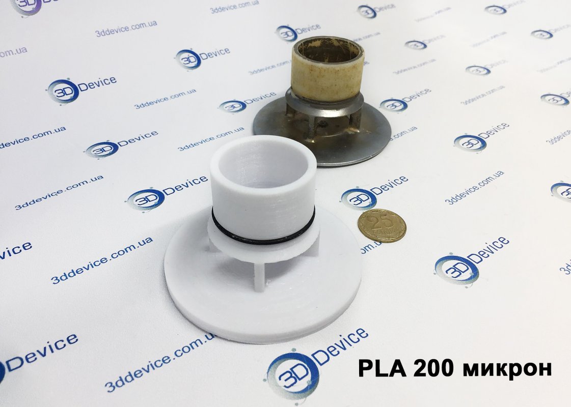 3D печать заглушки из PLA 200 микрон