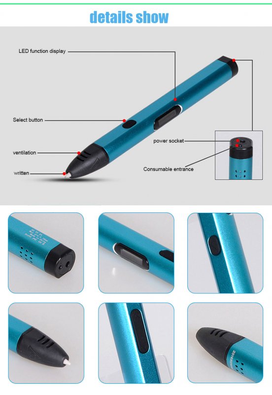 Из чего состоит 3Д ручка K-Slim