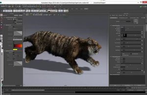 Создание реализстичной шерсти в Autodesk Maya