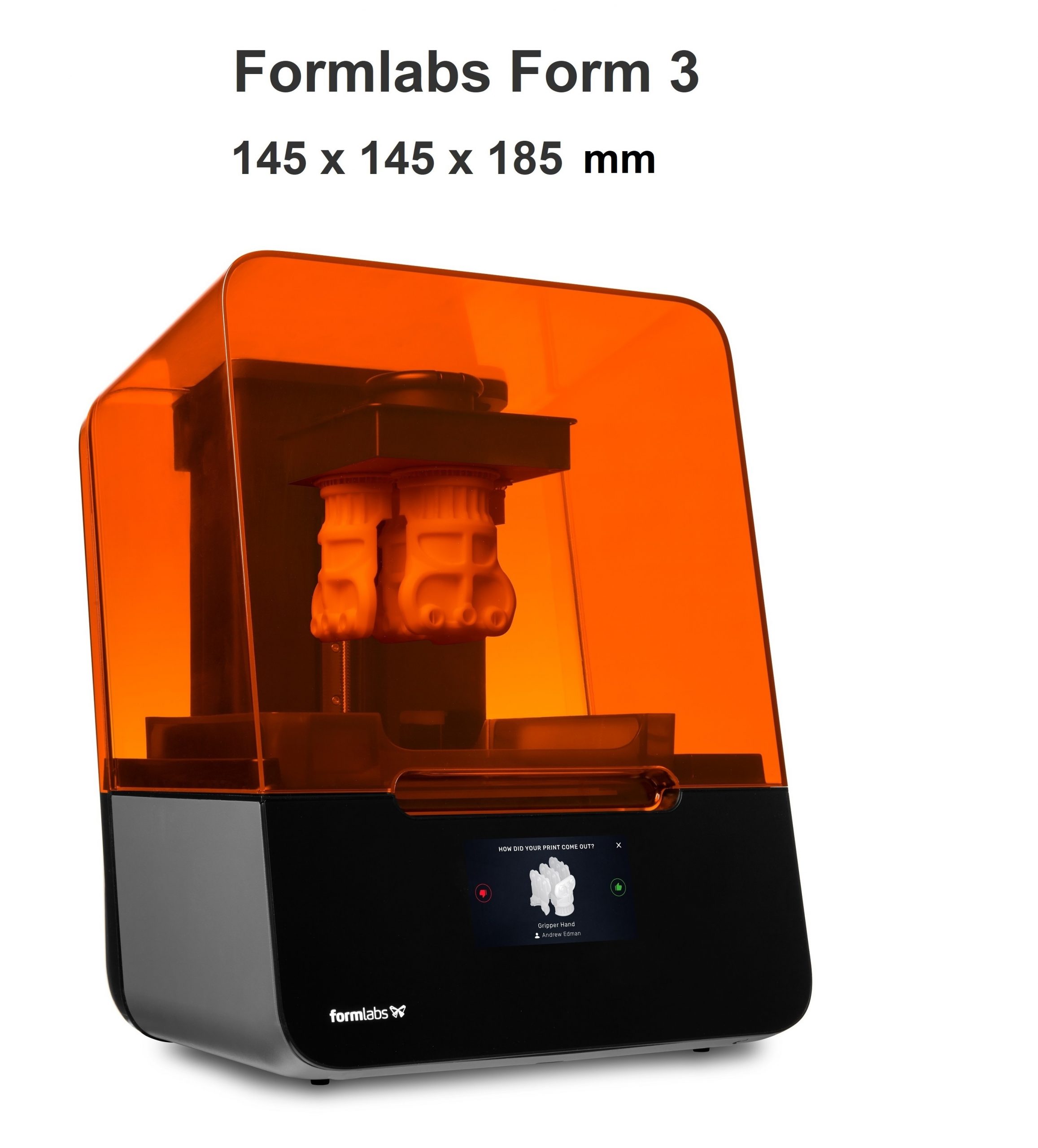Formlabs Form 3 3D Printer. 3D printing SLA/LFS