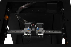 3D принтер KLEMA Twin система h-bot рельсові напрямні в 2 друкуючих голівки