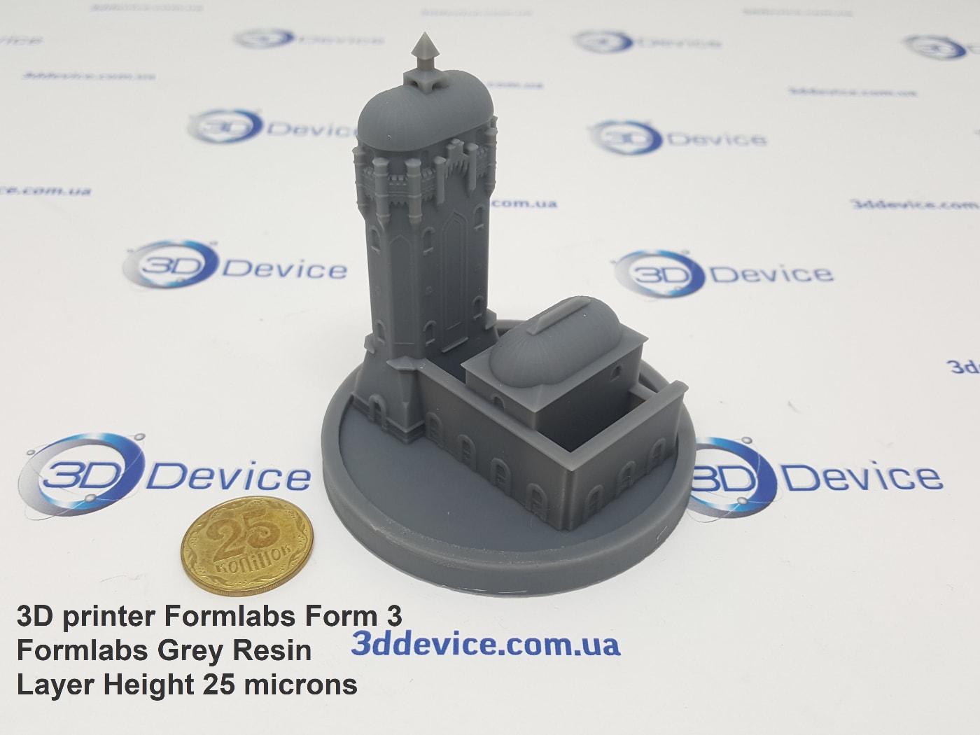 3d print SLA architectural miniature resin Gray Resin