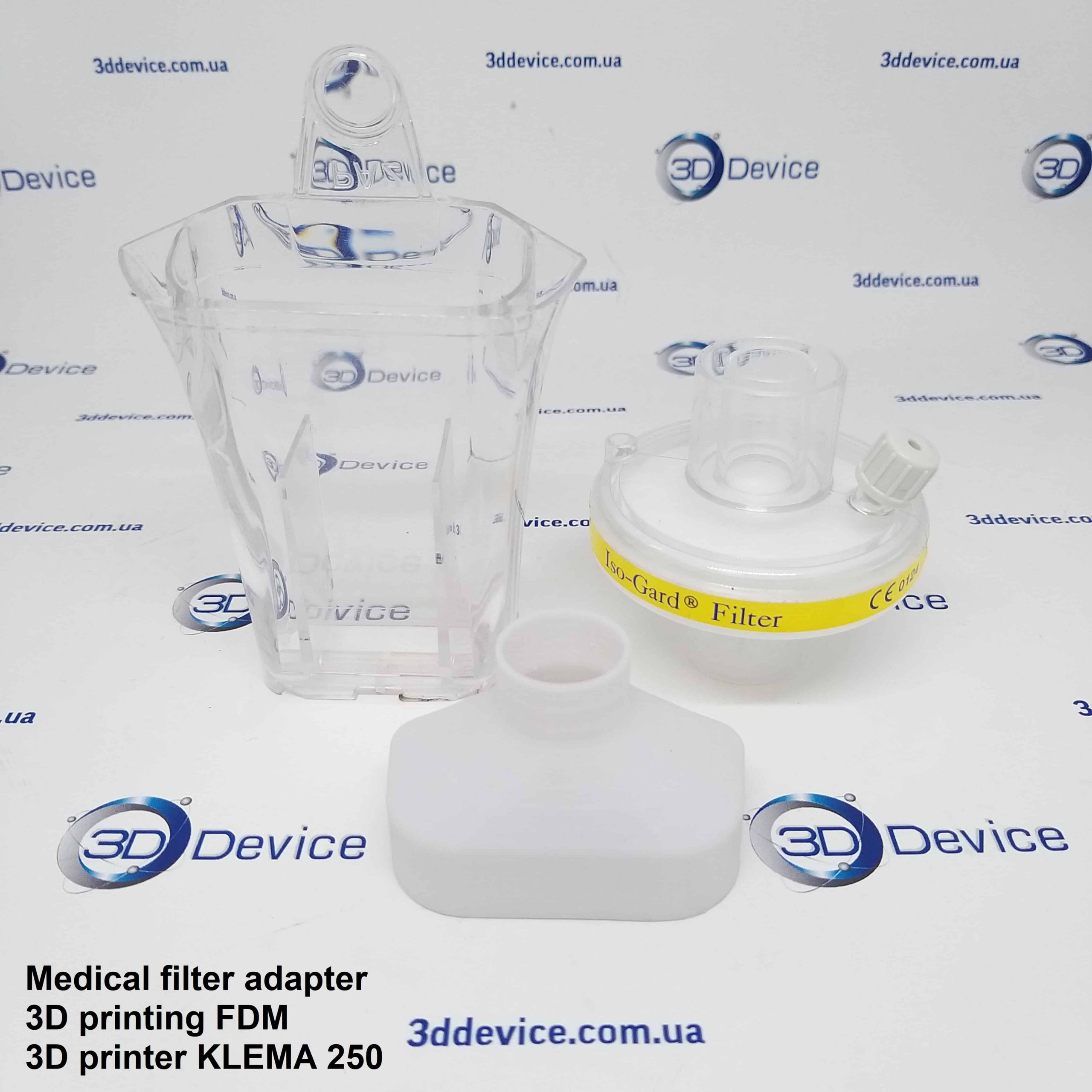 Medical filter adapter 3D printing FDM