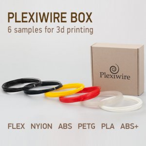 3D-пластик комплект пробники для 3D печати ABS, ABS+, PLA, PETG, Nylon, FLEX