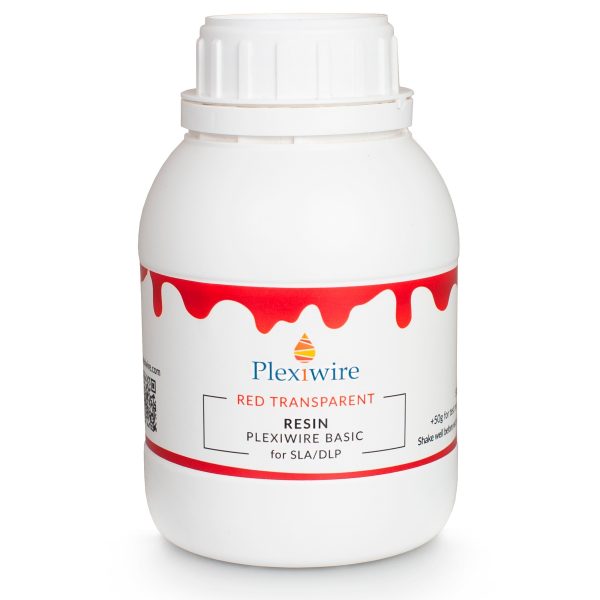 смола Plexiwire resin basic 0.5 кг красный прозрачный