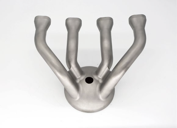 Вихлопна труба надрукована з нікелевого сплаву на металевому SLM 3D принтері EP-M250 Pro