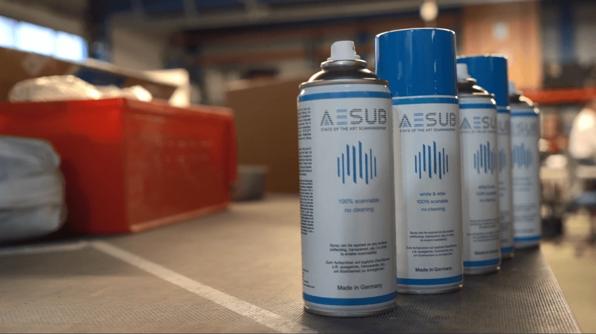 Matting spray for 3D scanner AESUB Blue (self-disappearing)
