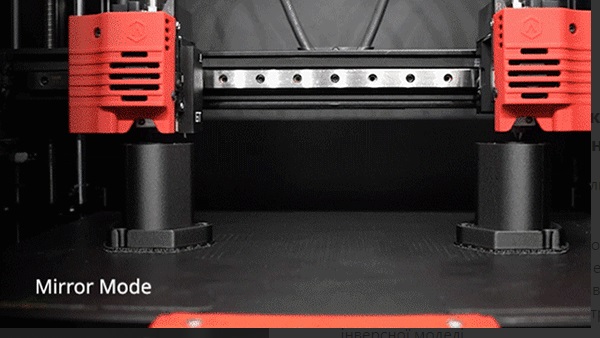 Independent dual extruders Raise3D E2CF 3D printer