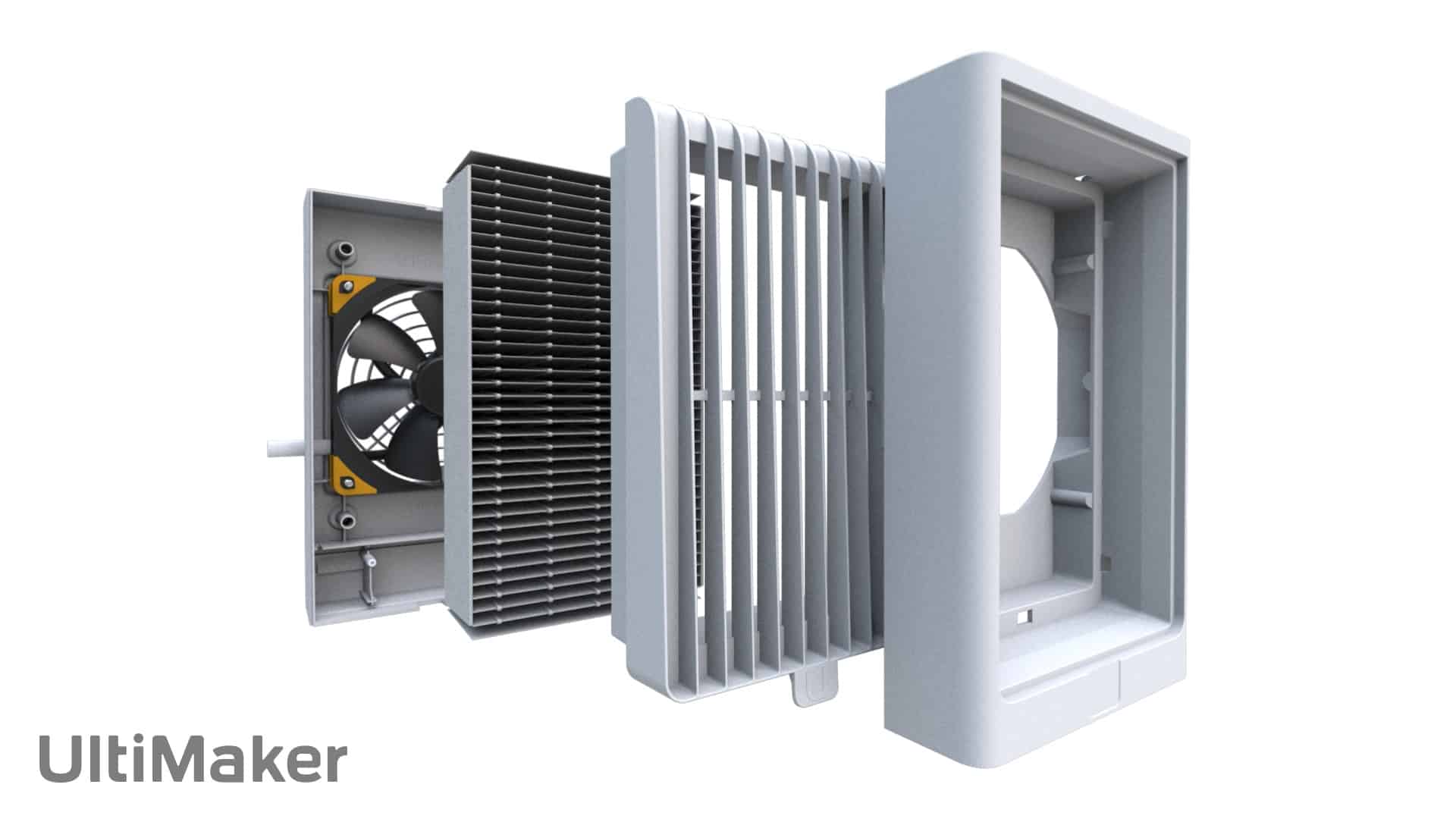 Air Manager принтера UltiMaker S7 Pro Bundle – встроенный узел контроля воздуха