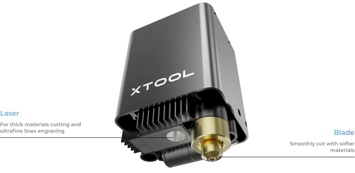 Лазерно-лезовий різак xTool M1 5W настільний універсальний пристрій