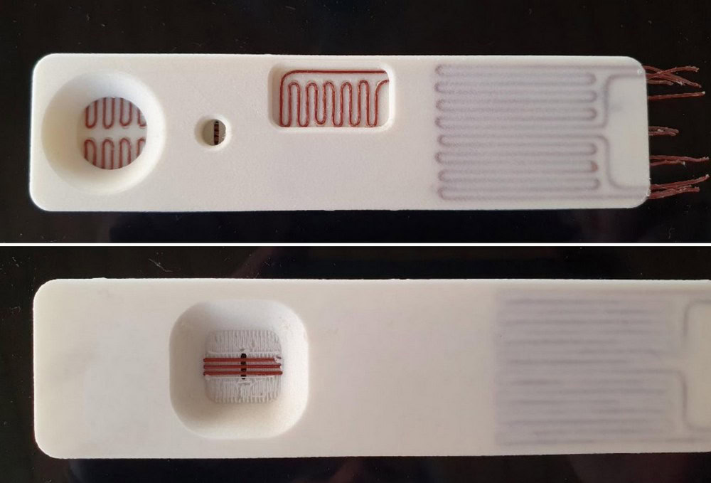 Samples of 3D printing copper wires with the APS W 2.0