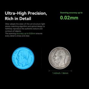 3D scanner Creality CR-scan Otter Accuracy