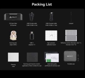 Creality CR-scan Otter packing list