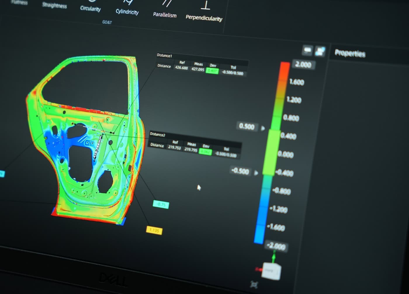 Increased accuracy of large-scale scanning