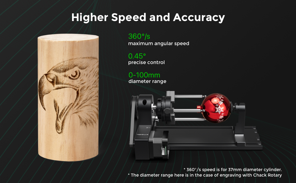 Rotary engraving xTool RA2 Pro