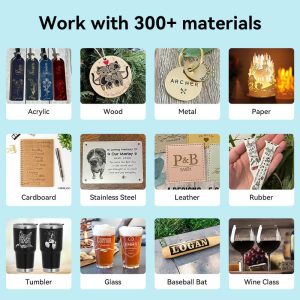 Creality Laser Engraver Falcon 10W - materials